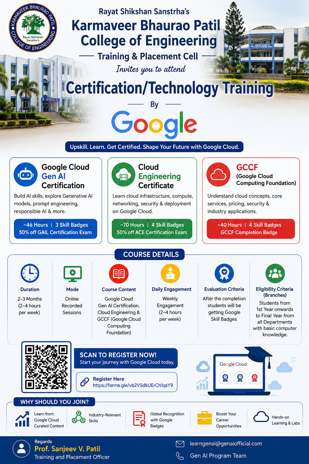 Cloud Engineering Certificate: https://forms.gle/SyNnJyBjGfxeAtQy6